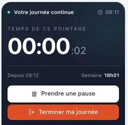 Détail : compteur de la journée en cours