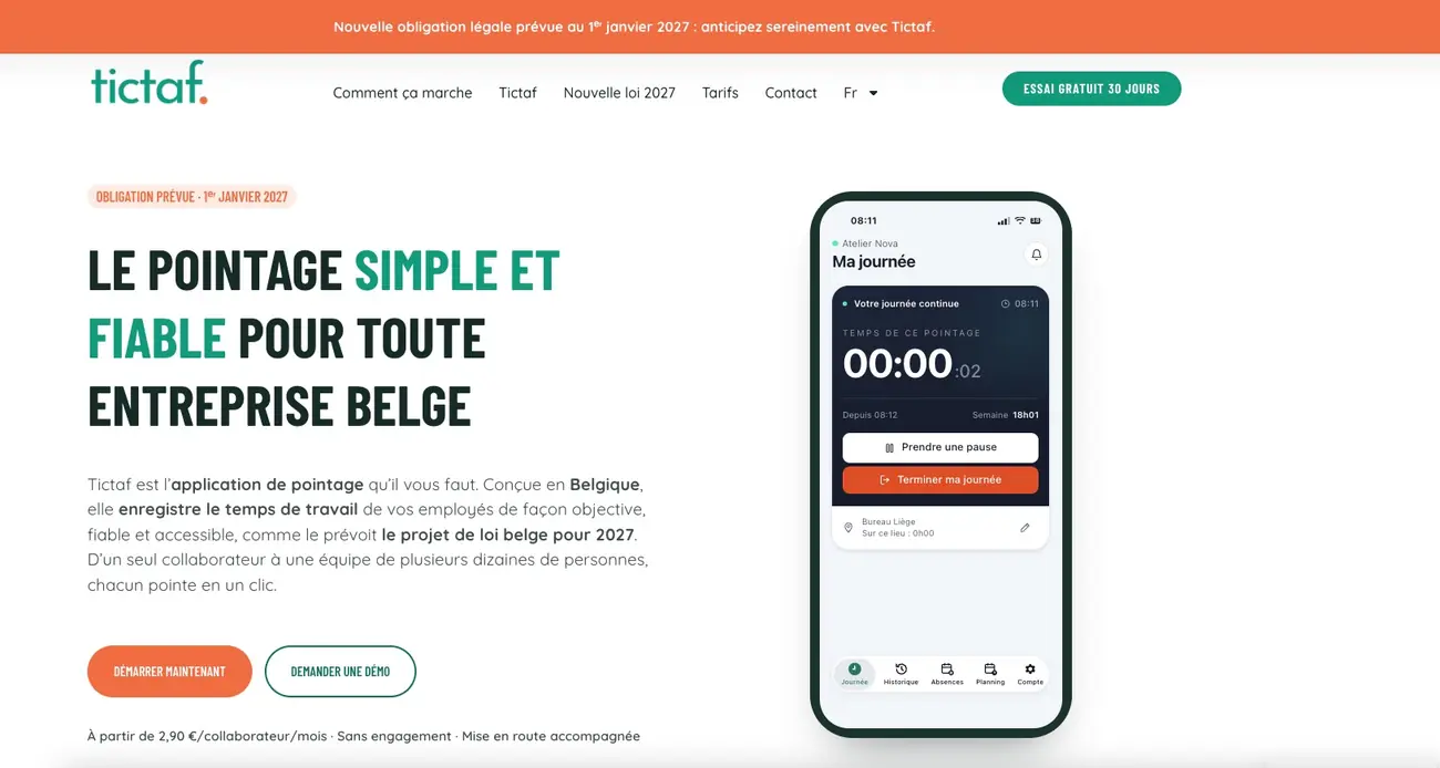 Aperçu du projet Tictaf