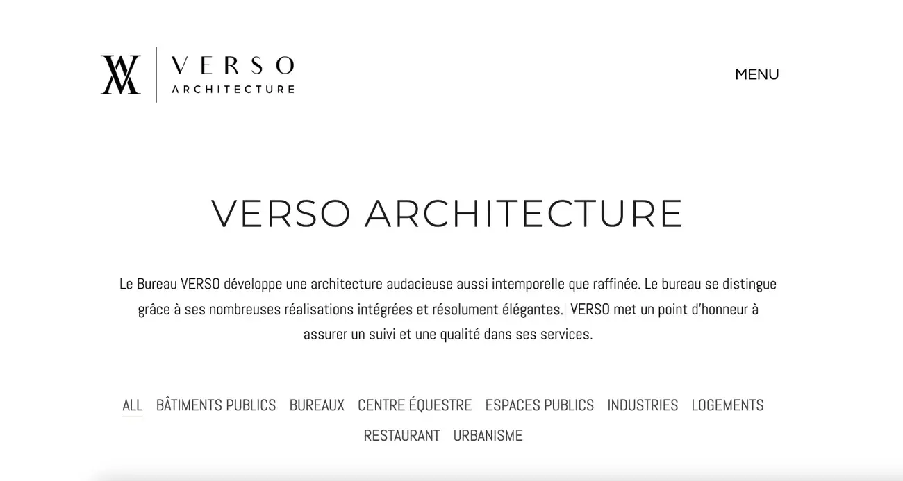 Aperçu du projet Verso